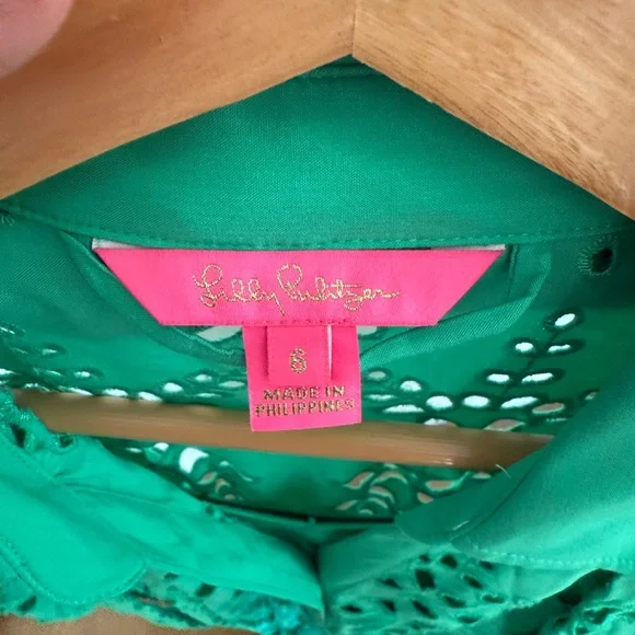 Lilly Pulitzer Amrita Eyelet Midi Dress new condition. Size  6 - Picture 7 of 11